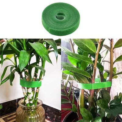 Support pour Plantes 1 Rouleau Liens Verts pour Plantes de Jardin Nylon Bandage pour Plantes Jardin Crochet Boucle Enveloppe pour Canne Support Accessoires de Jardin