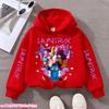 KPop Demon Hunters Cute Print Boys Girls Hooded Sweatshirt Children's Fall and Winter Casual Fashion Warm Pullover Sweatshirt