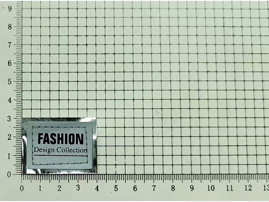 Classic Versatile Fashion Letter Stitch Leather Patch Apparel светло-серый