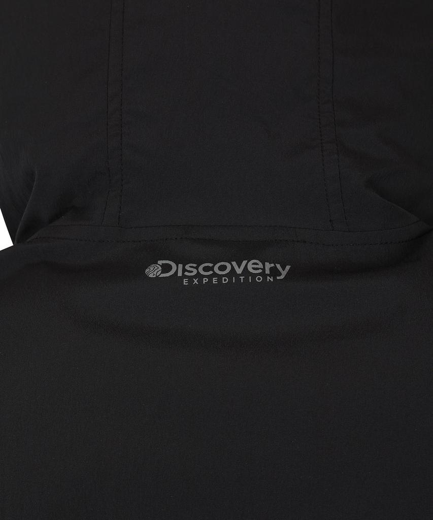 DISCOVERY EXPEDITION Uni Freshvent Lightweight Woven Training Short Sleeve Hooded Anorak (Black)