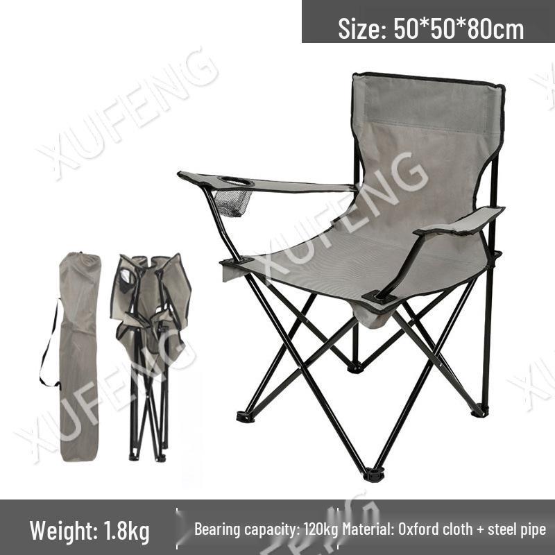 Ultralight Portable Folding Chair with Backrest for Camping, Fishing & Picnics