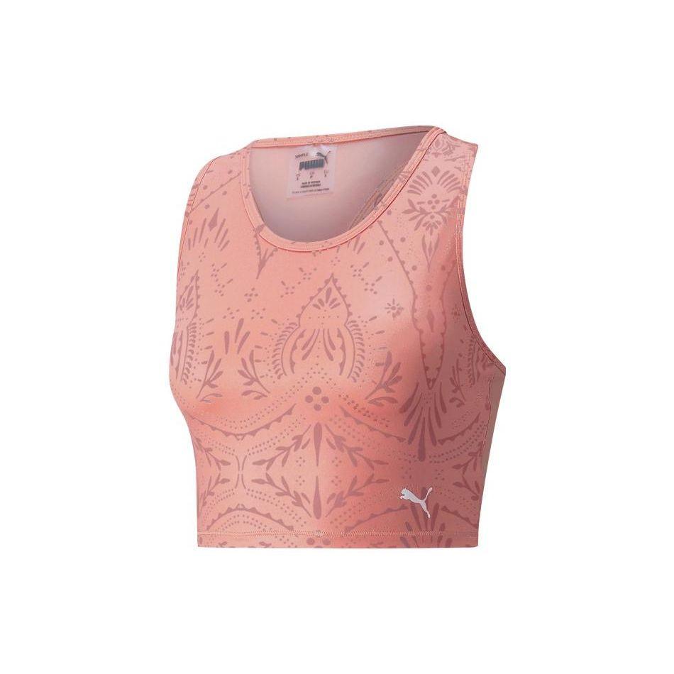 

Puma Geometric Pattern Printed Yoga Sports Tank Top Women Tops Pink 521561-24 S