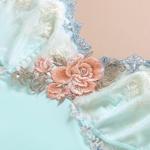 Himiko 029 Series Slip Long Camisole Lingerie (Navy, M)