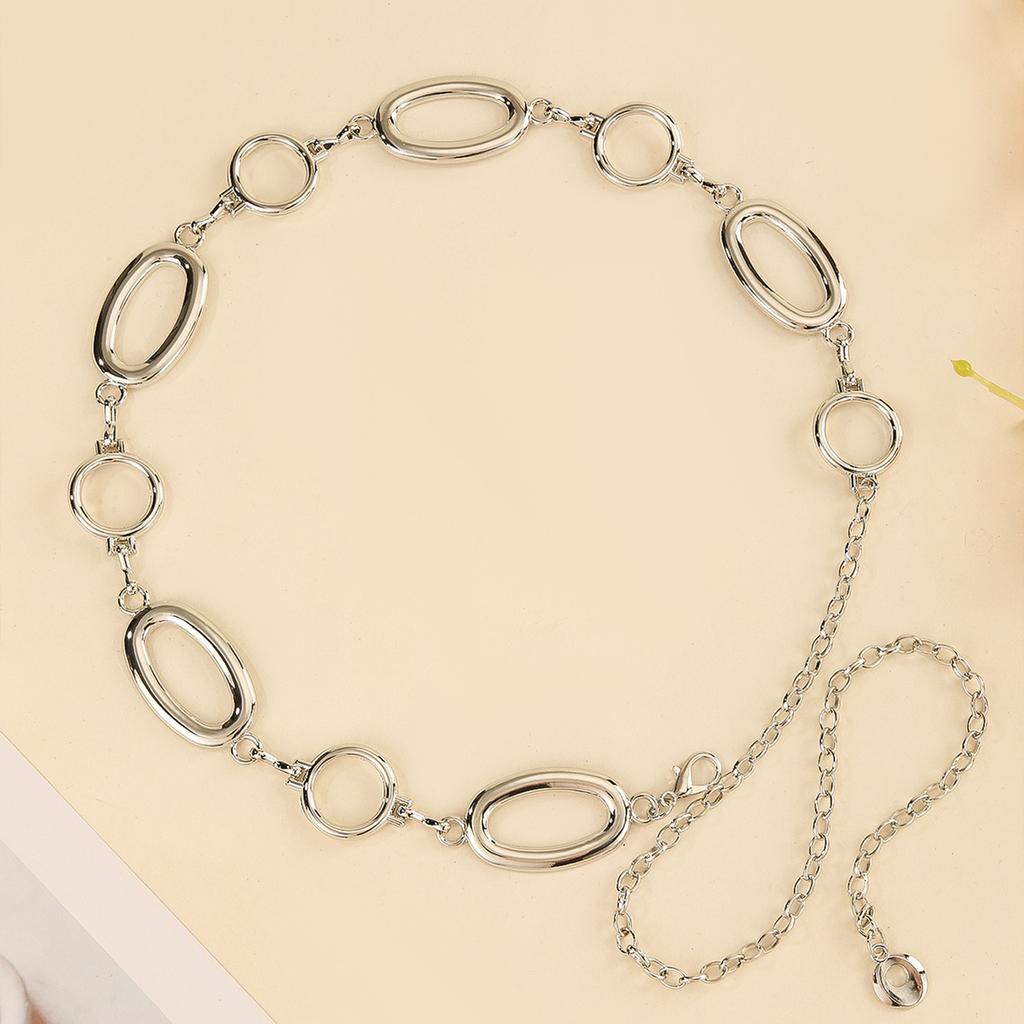 Elegant Metallic Round Waist Chain For Women Enhancing Business Styles Lookings Perfect For Various Occasion Daily Wear