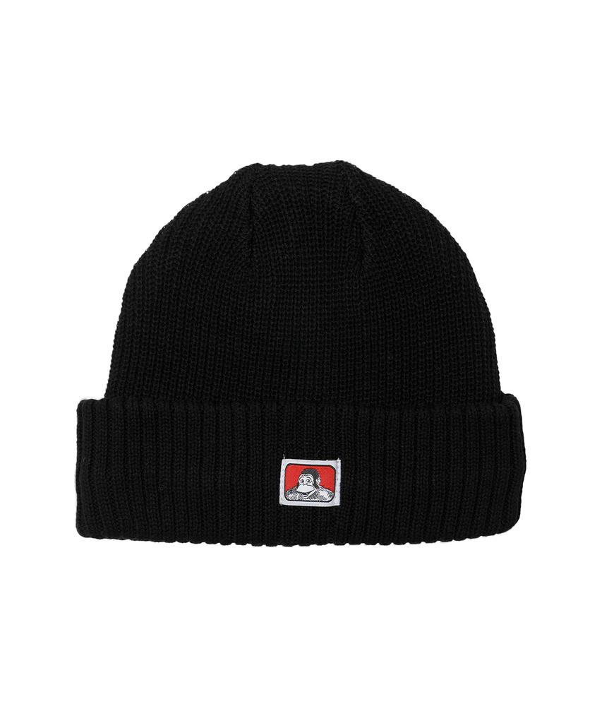 BEN DAVIS Original Micro Logo Cotton Knit Beanie Beige
