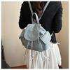 Canvas Backpack Women's Fashion Niche Student Schoolbag Bucket Bag High Value Leisure Travel Backpack