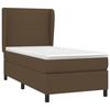 Maison Exclusive - Sommier à lattes de lit avec matelas Marron foncé 90x190 cm