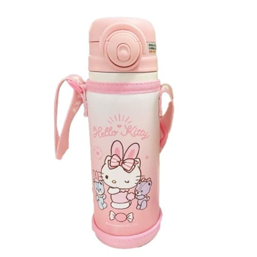 Kuromi, Hello Kitty, and Cinnamoroll Thermos Cup, Big Berry Cup, Dual-Use Thermos with Straw for Direct Drinking, Includes Cup Cover, Keeps Drinks Hot