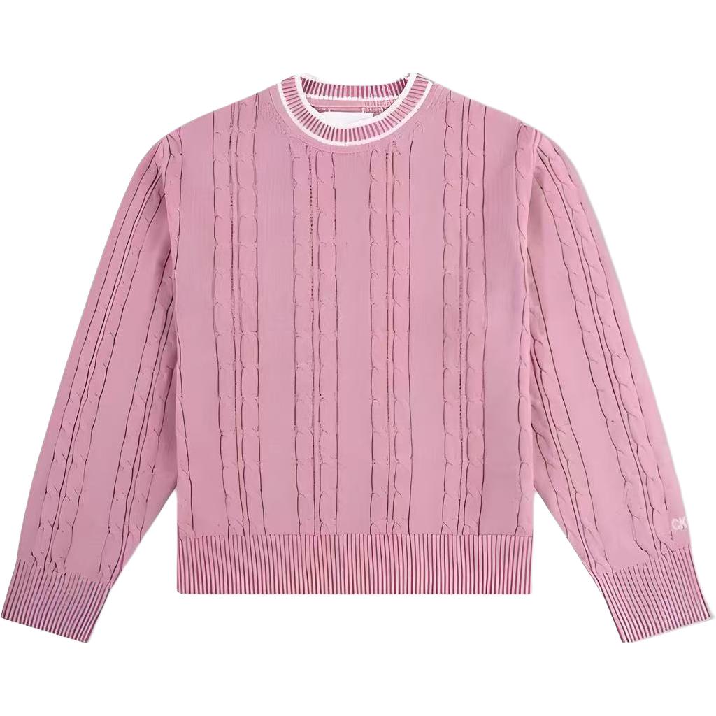 

Calvin Klein Женский вязаный свитер с круглым вырезом однотонный J212322 XS