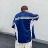 Men's V-Neck Motorcycle Style Embroidered Loose Hip-Hop Half-Sleeved Jersey