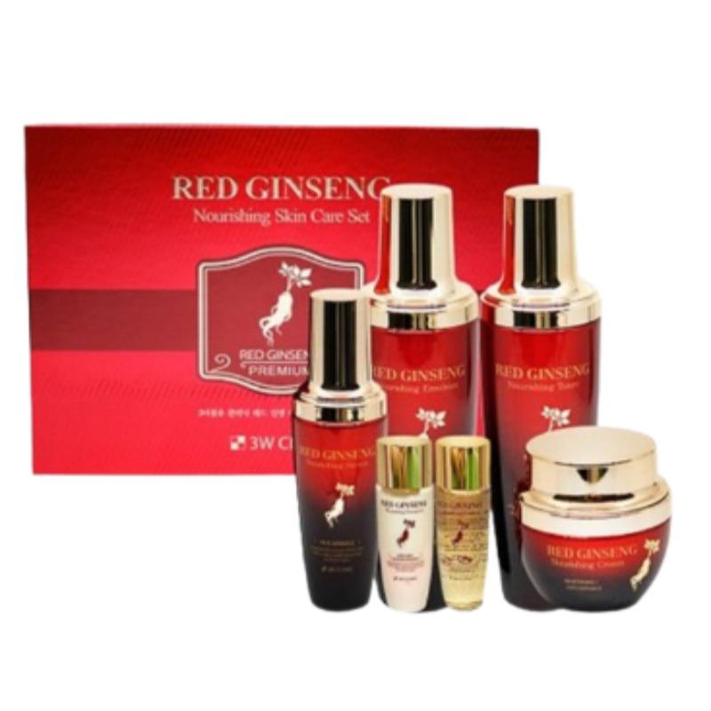 

3W Clinic Red Ginseng Nourishing Skincare 4-Piece Set Korean beauty