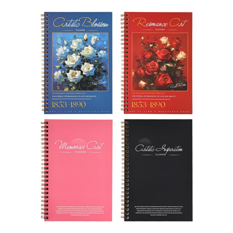 1book/50pcs Notebook Diary Journal Set, Multipurpose Writing Books for Daily Notes Scrapbooking, Plain/Lined Pages
