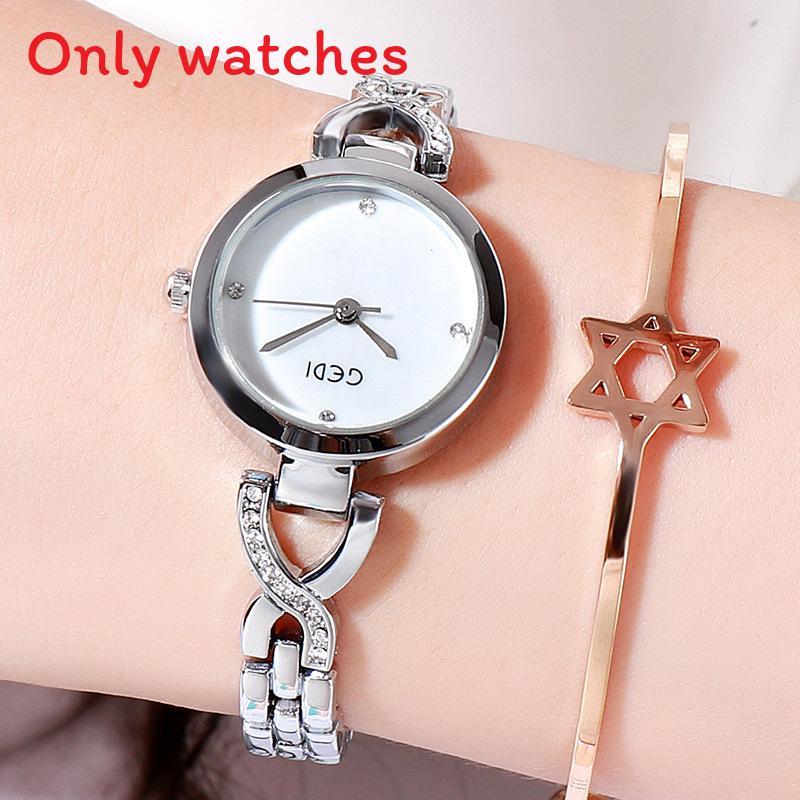 

Womens Quartz Watch With Alloy Case And Rhinestone Decor For Casual Fashion Silver White
