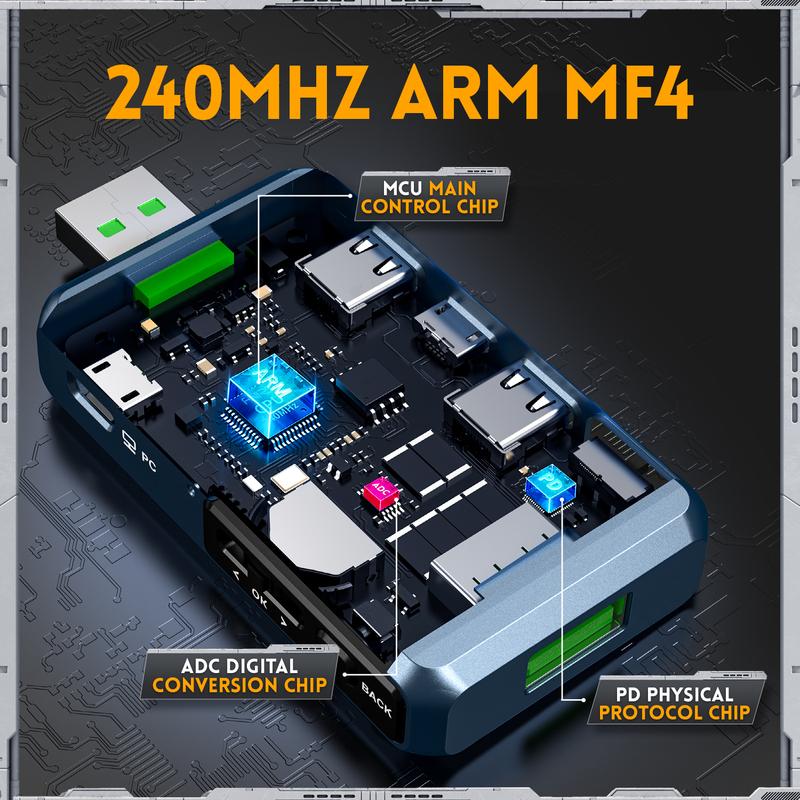 FNB48S FNB48P Trigger Voltmeter Ammeter Current And Voltmeter USB Tester QC4+PD3.0 2.0 PPS Fast Charging Protocol Capacity Test