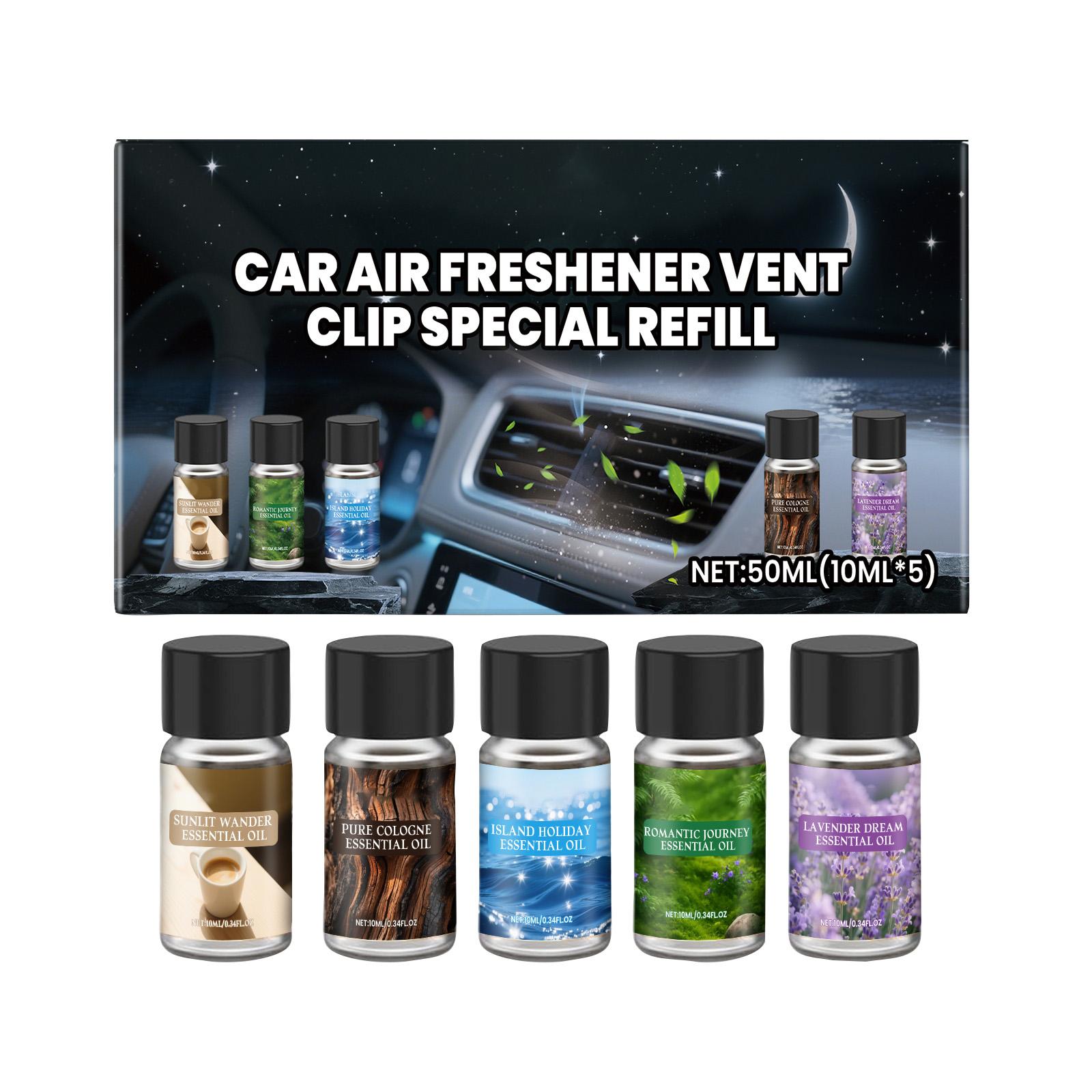 

Car-freshener Set Helps Maintain The Interior Environment Of The Vehicle, Exuding A Fresh Scent. Daily Driving And Riding Care Products(10ml*5) One Size чёрный