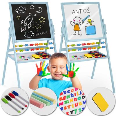 Ricokids Magnetic Chalkboard Rotating Board - Blue