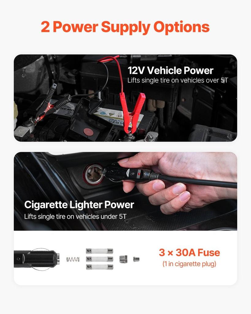 Electric Car Jack 5 Tons /11000 Lbs Jack Kit with Electric Impact Wrench