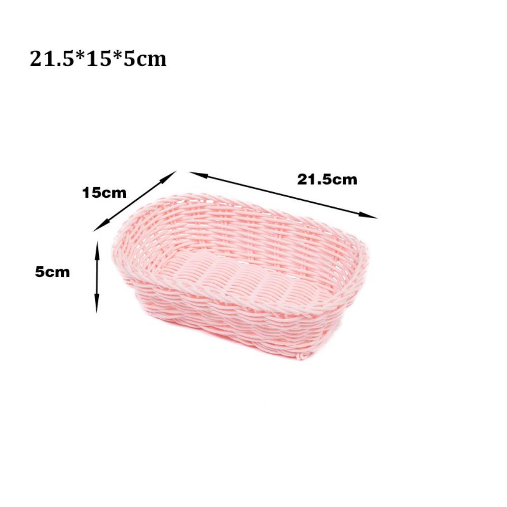 Hardness Bread Fruit Vegetables Basket Household Rattan Basket Restaurant Serving Tabletop Display