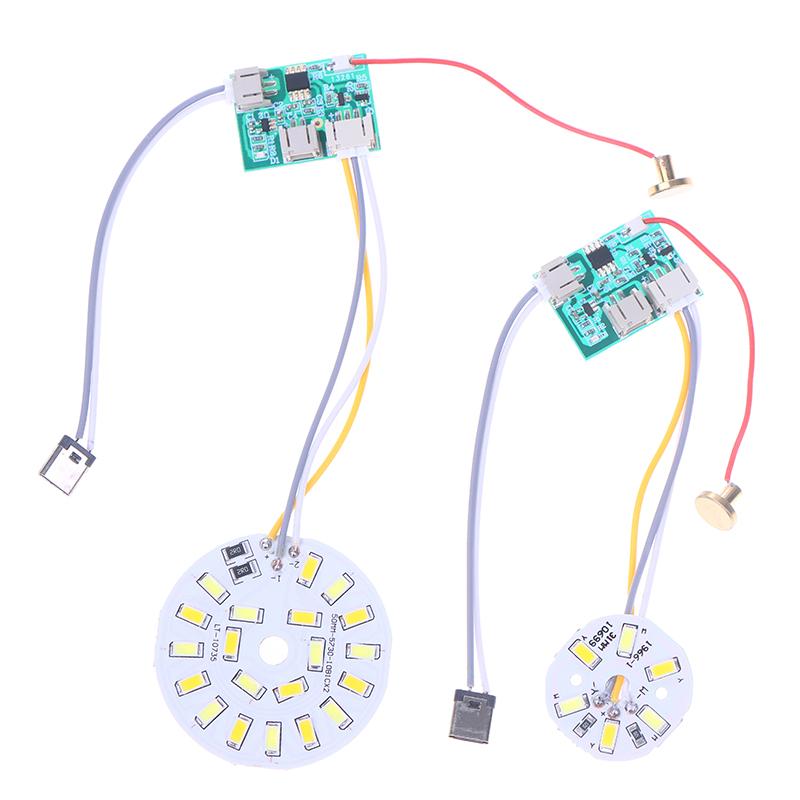 Dc5V Input Light Source Led Light Panel Dimming Controller 3W/10W 30Mm/50Mm 3Colors With Touch On/Off Switch Charging Port Type-