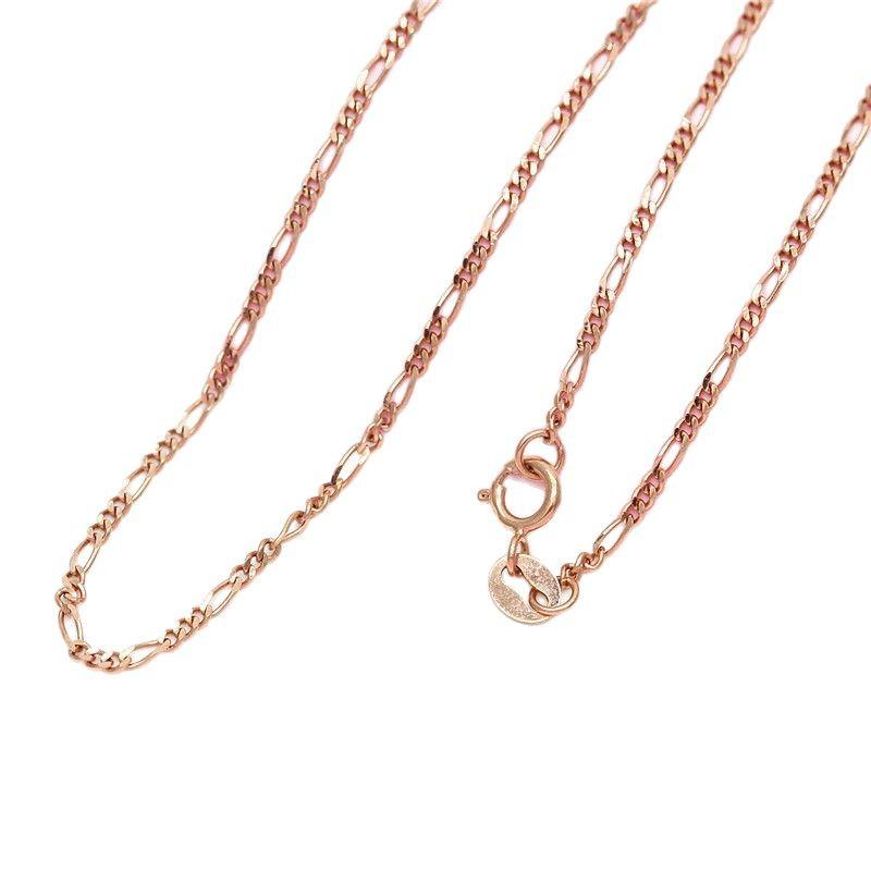 Purple Gold Fashion Generous Net Version Collarbone Chain Rose Gold Plated European Plate Chain Twist Piece Chain