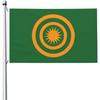 2D Flat - 1pc Multi-Size Optional 2D Flat - 2D Flat - This Is a Zhuang 2D Printed Flag Perfect for Outdoor Environments. Made of Durable Polyester, It