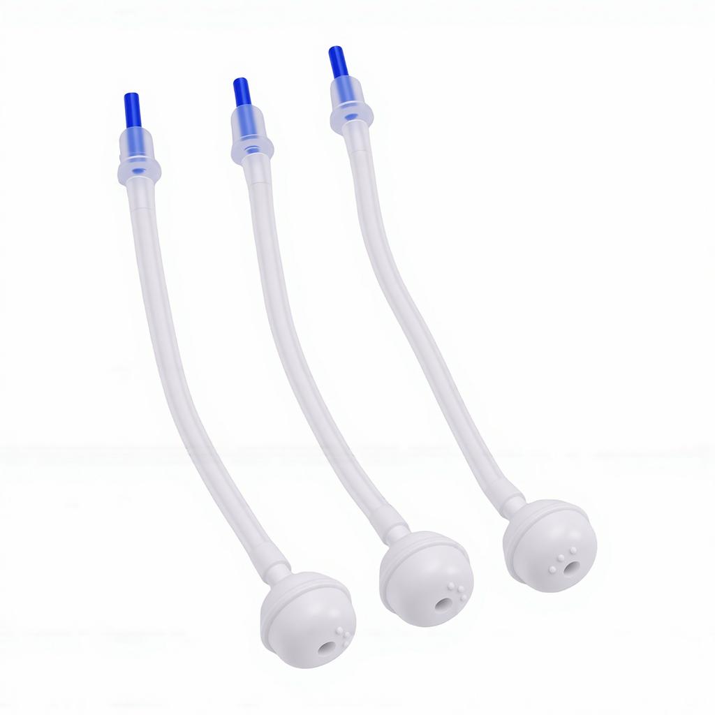 3 Pcs Universal Fit 360° Weighted Tube Replacement Tilted Spray Bottle Adapter for Triggers Pump Sprayers 4.3 Inch Tube with Weighted Ball