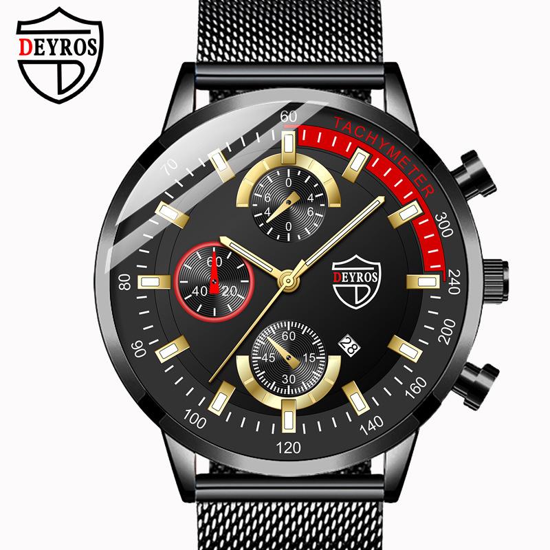 

New Business Watch Men s Calendar Watch, Student Watch, Casual Watch Steel Watch срібний