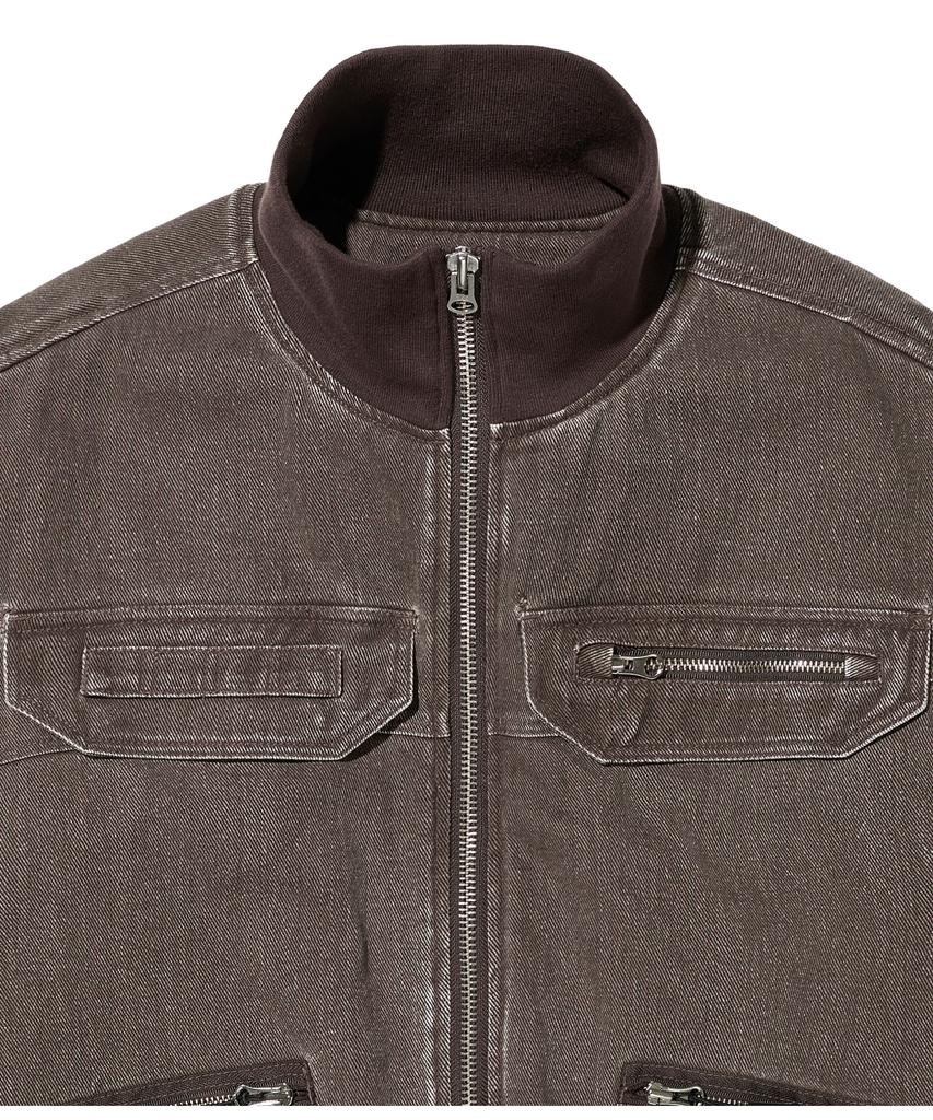 Lockheed Martin Lm Washed Cotton Tanker Jacket (Brown)