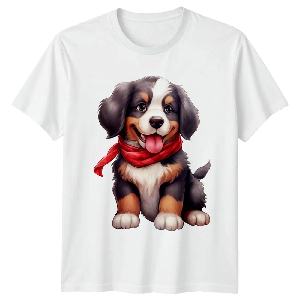 Bernese Mountain Dog Puppy Dogs Animals Unisexs TShirt Unisexs Graphic Unisex b S