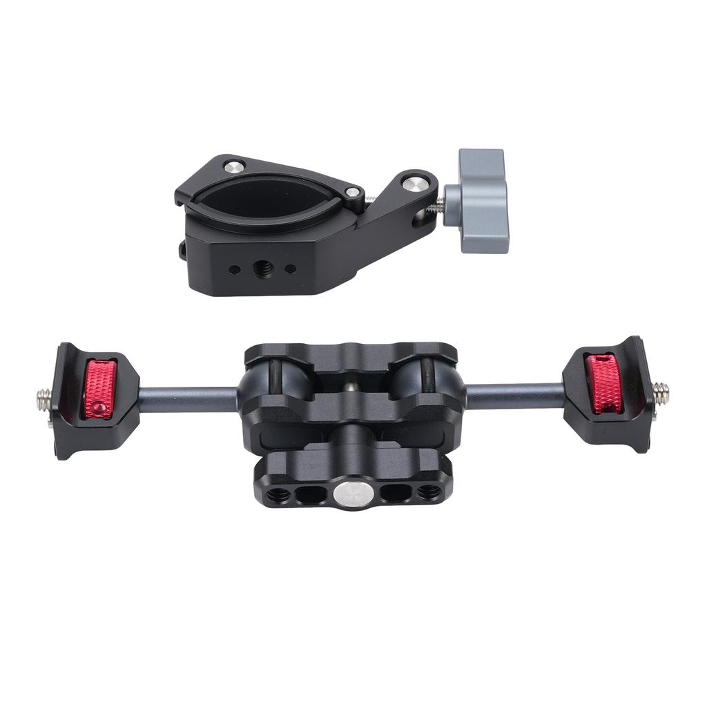 Camera Arm Mount Clamp 55mm Aluminum Alloy 360° Rotating Anti Slip Quick Release 1/4in Screw for