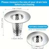 1pc Bathroom Sink Strainer - Brushed Finish, Hair Catcher with Small Tapered Bathtub Cover