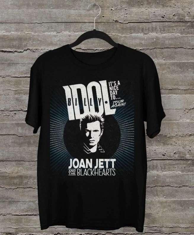 Billy Idol Joan Jett And The Blackhearts Its A Nice Day To Tour Again Shirt Unisex T-Shirt XXXL