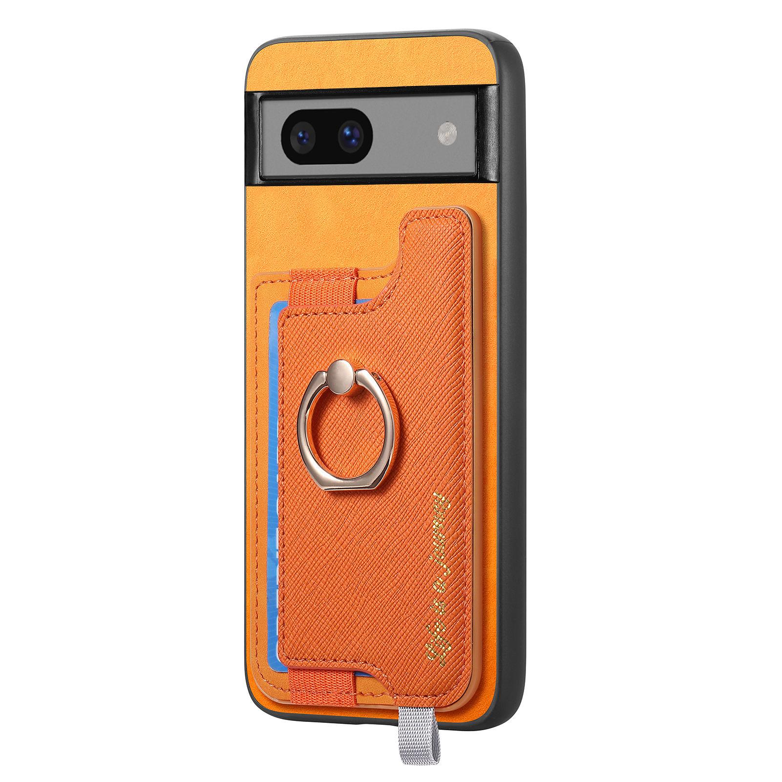 

B5 For Google Pixel 7 5G Case 2-in-1 Magnetic Detachable Card Holder Leather+TPU Phone Cover Yellow