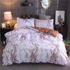 Versatile Marble Pattern Soft Bedding Duvet Cover Set With Matching Pillowcase Choices