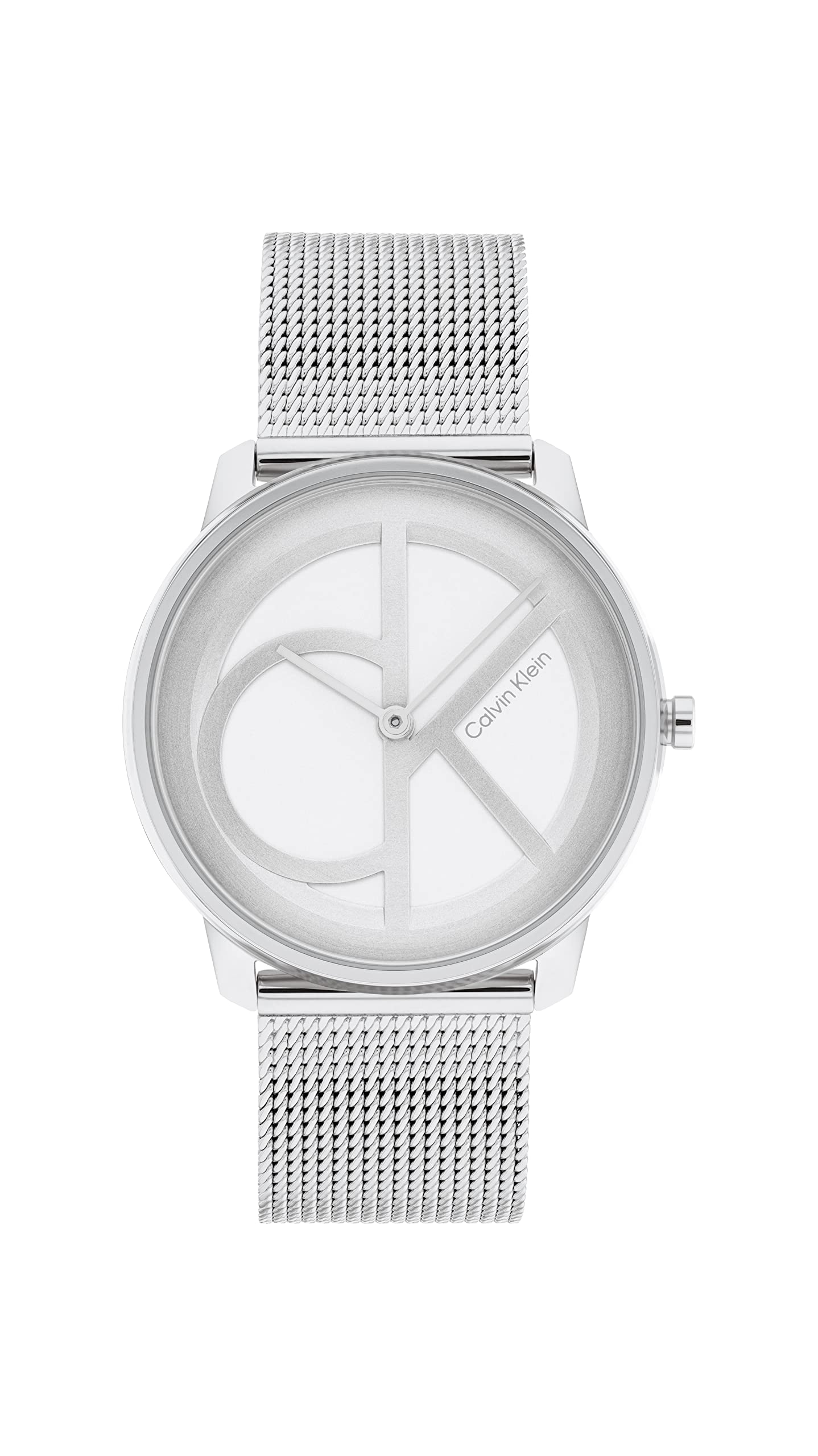 

Calvin Klein Iconic 25200032, Сетчатый браслет, Серебристый, 35 мм Кварцевый