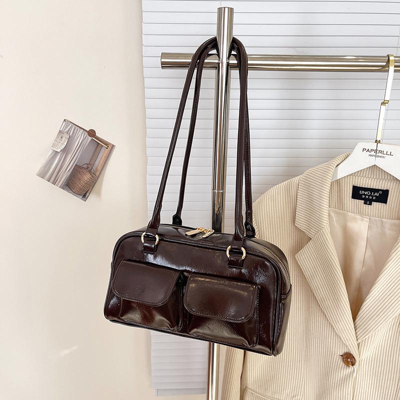 Nischen-Pendler-Achselhöhlen-Kissen-Tasche Damen neu Maillard Retro High-End-Mode vielseitige Schultertasche