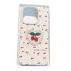Ins Korean Style Embroidered Cherry Suitable for IPhone 15 Promax Apple 14 Phone Case 13 Leather Pattern 12 Women 16