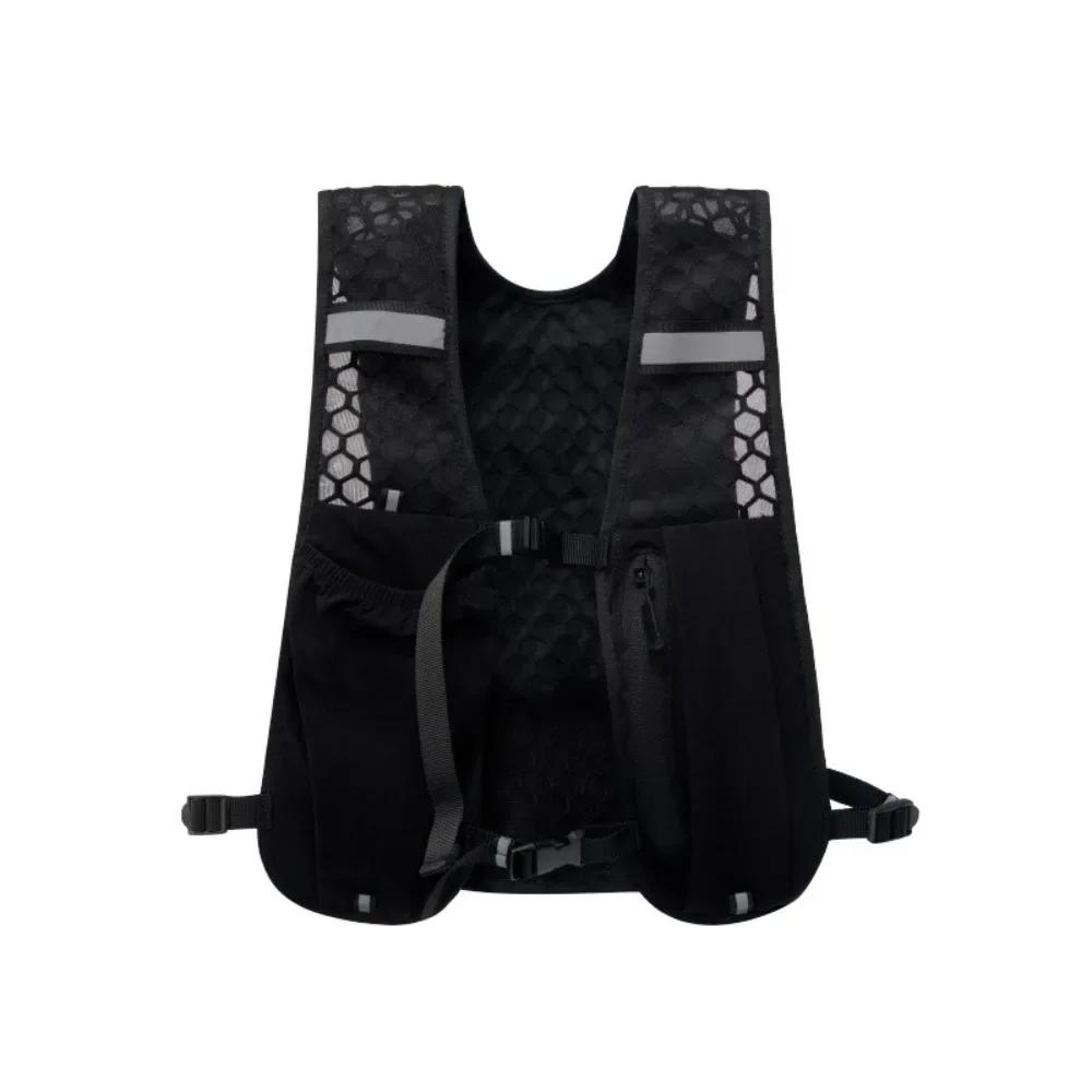 Outdoor Cycling Breathable Vest, Running Water Bottle Storage Backpack, Men's Lightweight Reflective Vest, Marathon Sports Vest