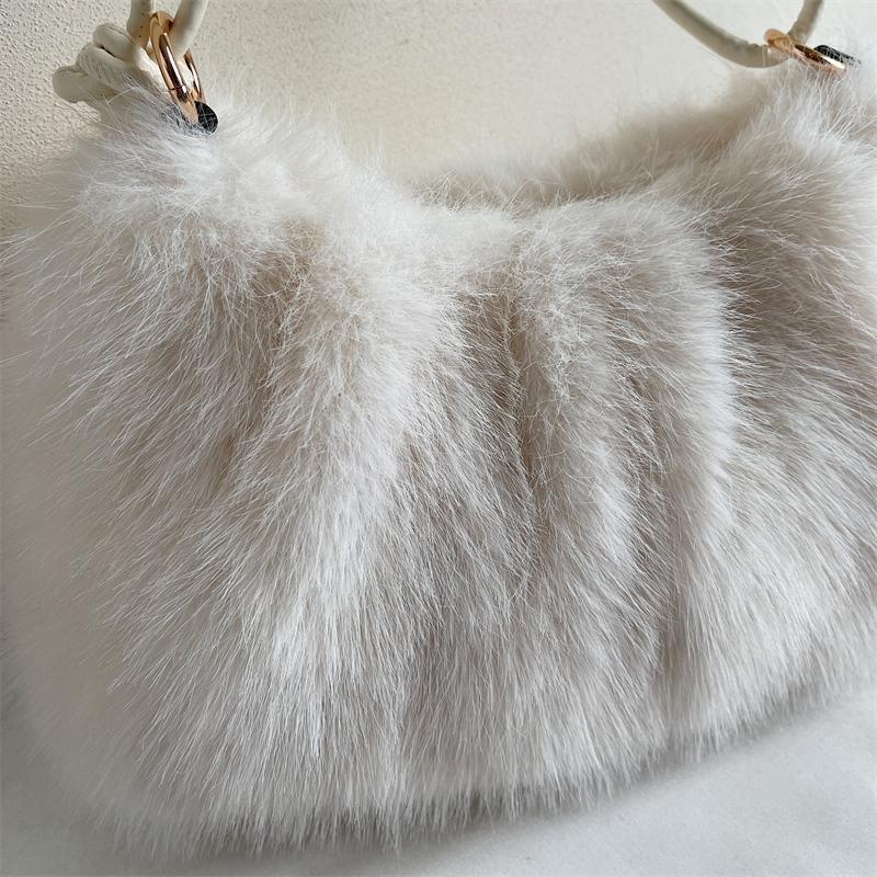 Women's Shoulder Bag Large Capacity Underarm Bag Solid Color Tote Bag
