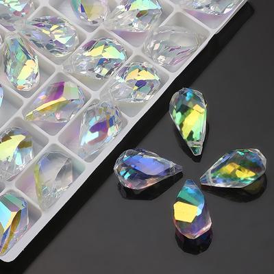 Takı Aksesuarları Kolye Ucu Serbest Boncuk Yüksek Kalite Kolye Kesme DIY Su Damlası Boncuklar İçin 12*22mm Takı Yapımı 10 adet boncuk