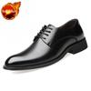 Leather Casual Dress Shoes Man Social Shoe for Men Pointed Toe Black Cheap Liquidation Clothing Low Price Clearance Footwear 39