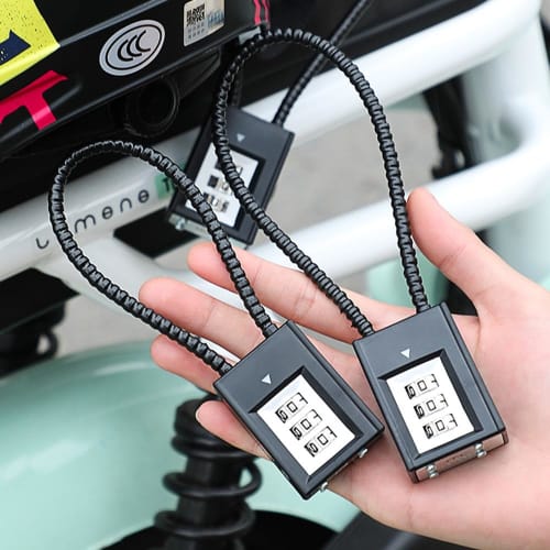 YAVINCOL Wire Lock, Combination Lock, Padlock, Password Lock, Adjustable 3-Digit Combination Password, Auxiliary Lock, Locker Room, Suitcase, Warehous