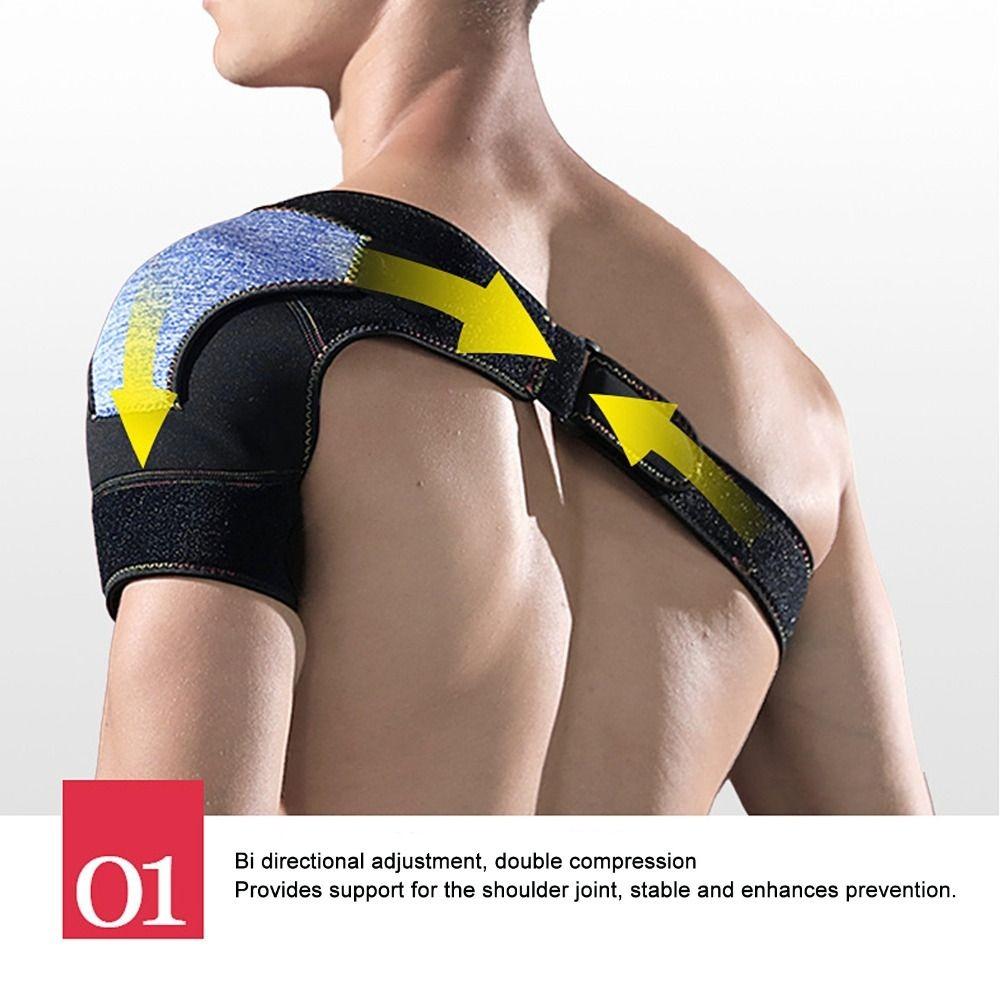 Adjustable Shoulder Support Wrap Sweat Absorbing Shoulder Protector New Shoulder Brace  Unisex