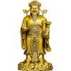 Aris & Juno Brass Caishen God of Fortune Feng Shui Statue – Symbol of Wealth & Prosperity, Figurine for Home, Office Desk or Shelf, Gift for