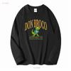Don Broco Bedford Dinosaur T Shirt vintage Lavato grafico Traspirante uomo Alla moda Leggermente streetwear moda Unisex