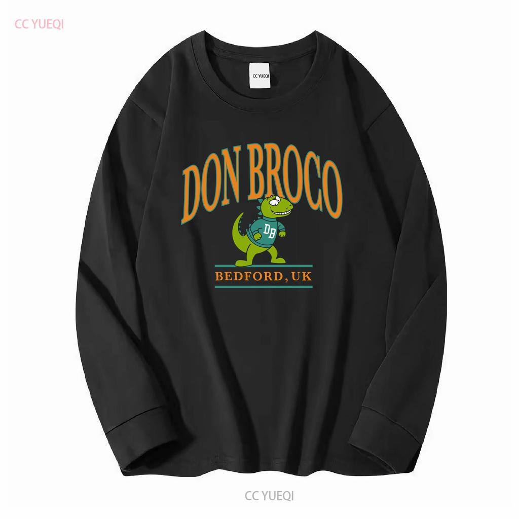 Don Broco Bedford Dinosaur T Shirt vintage Lavato grafico Traspirante uomo Alla moda Leggermente streetwear moda Unisex