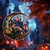 Window Hanging Decoration Lightweight 2d Flat Decoration Halloween Acrylic Pendant Eerie Garden Suncatcher For Garden Trick Or