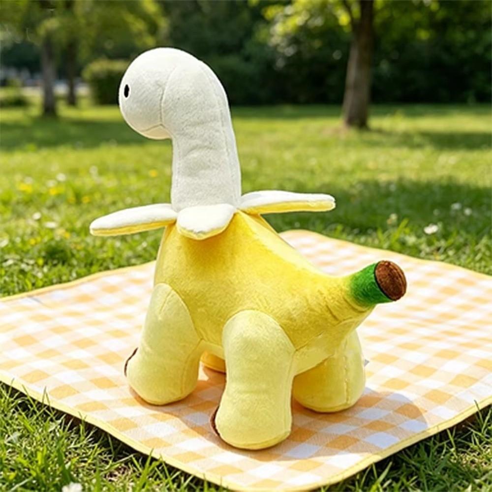 Soft Plush Toy Peeled Banana Stuffed Animals Kawaii Brontosaurus Plush Doll  Gift