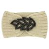 Women Rinestone Winter Headband Warmer Ear Knitted Wool Head Bands Turban Head Wrap Girl Bead Hairband Headwear Hair Accessories