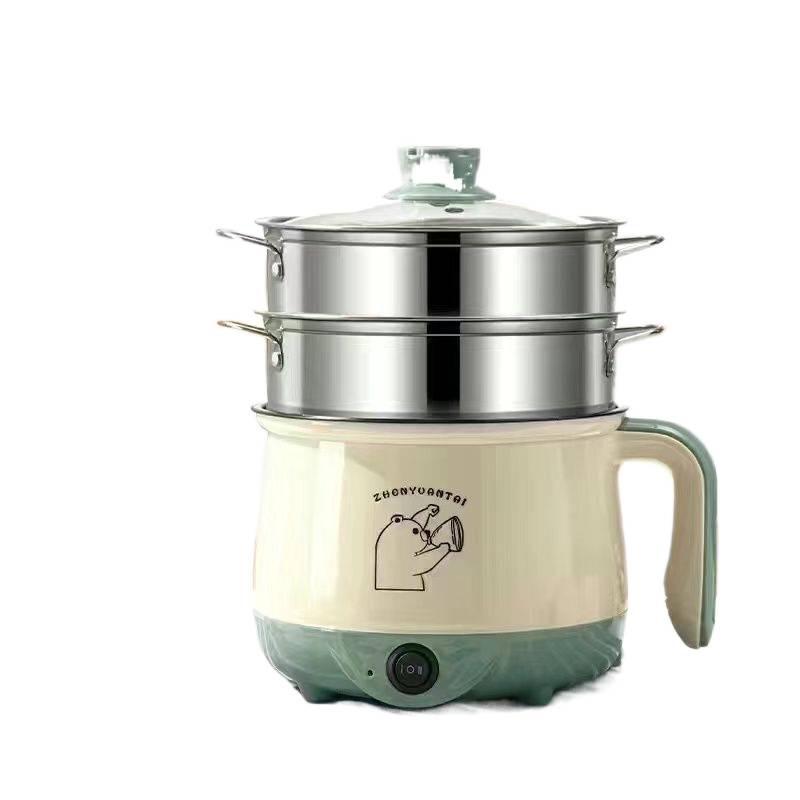 Multifunctional Electric Cooking Pot: Automatic Steamer, Boiler, Rice Cooker, and Hot Pot for Students and Dorms